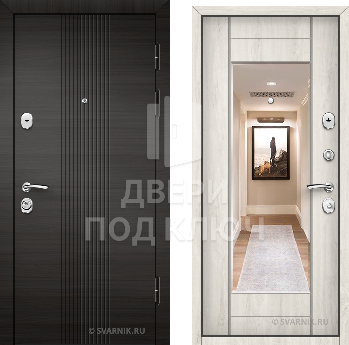 Металлическая внутренняя дверь в дом ДПК-1654